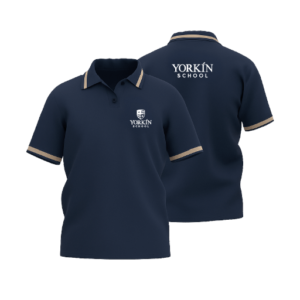 camiseta tipo polo azul