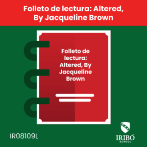 folleto de lectura: altered, by jacqueline brown